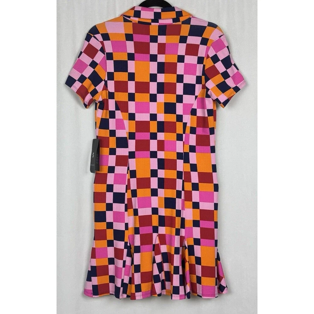 IBKUL Women's Size Small Short Sleeve Godet Annalise Golf Dress - Picture 4 of 7